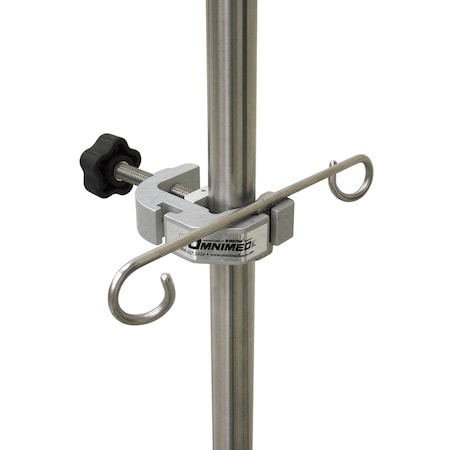 Omnimed Super Clamp W/ 1/4"-32 to 1/4"-32 Thread Screw Converter W/ Stat Hange 741325_331